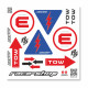 Odklopniki akumulatorjev in dodatki Nalepke za rally OMP | race-shop.si