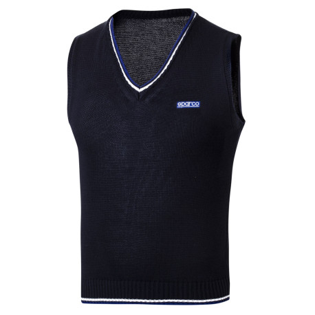 Majice s kapuco in jakne SPARCO knitted cotton vest - blue | race-shop.si