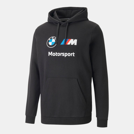 Majice s kapuco in jakne Puma BMW Motorsport MMS Essential mens FT hoodie - Black | race-shop.si