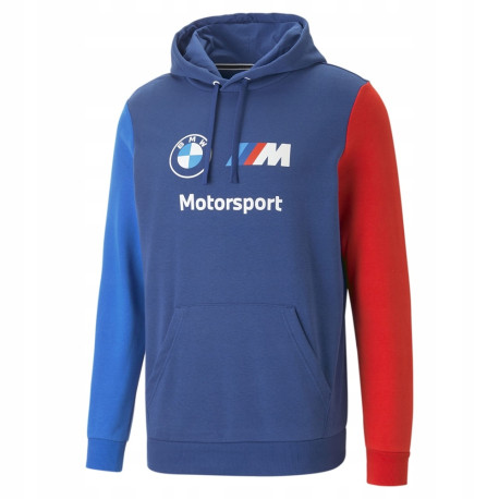 Majice s kapuco in jakne Puma BMW Motorsport MMS Essential mens FT hoodie - Blue | race-shop.si