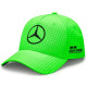 Pokrovčki Mercedes-AMG Petronas Lewis Hamilton cap, neon green | race-shop.si