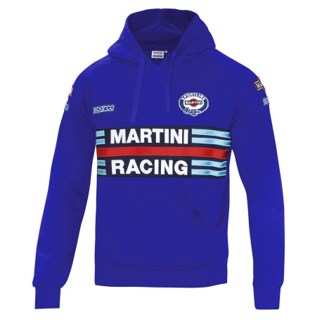 Majice s kapuco in jakne Sparco MARTINI RACING men`s hoodie blue | race-shop.si