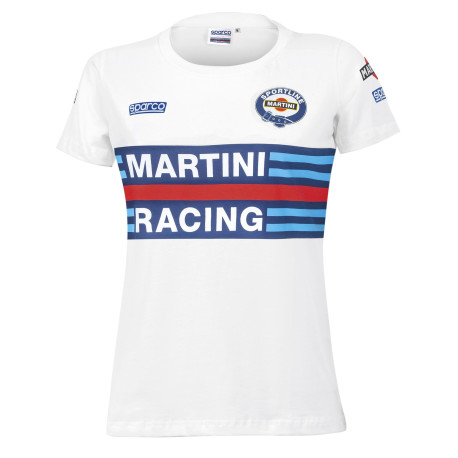 Majice Ženska majica SPARCO MARTINI RACING, bela | race-shop.si