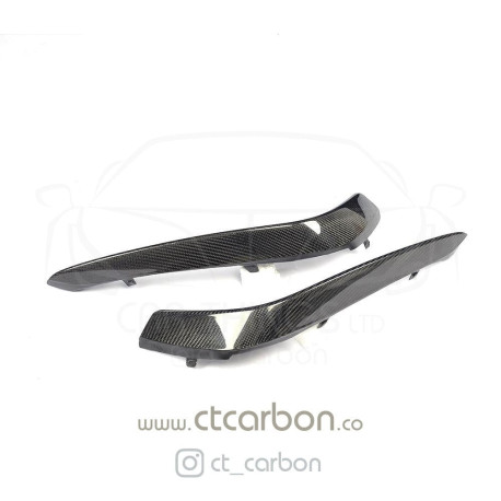 Body kit a vizuálne doplnky Carbon fibre canards for MERCEDES C63/C63S W205 COUPE & SALOON | race-shop.si
