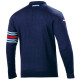 Majice s kapuco in jakne SPARCO MARTINI RACING cotton sweatshirt, blue marine | race-shop.si