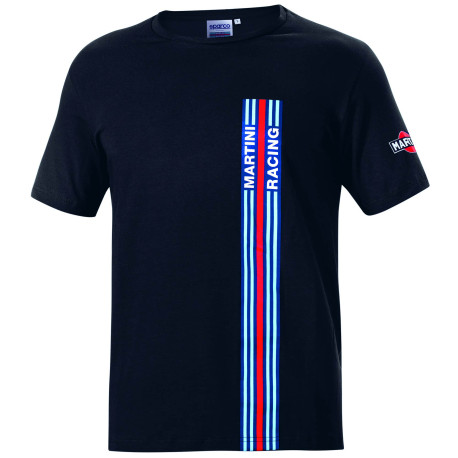 Majice Majica SPARCO MARTINI RACING Stripes, črna | race-shop.si