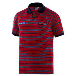 Sparco MARTINI RACING polo replica sportline stripes MARTINI - red