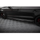 Body kit a vizuálne doplnky MAXTON DESIGN difuzorji stranskih pragov za Audi RS3 Sedan 8V Facelift, črno-rdeča + sijajni flapsi, V1 | race-shop.si