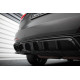 Body kit a vizuálne doplnky MAXTON DESIGN zadnji centralni splitter za Maserati Levante Trofeo Mk1 (z navpičnimi prečkami), sijajno črna | race-shop.si
