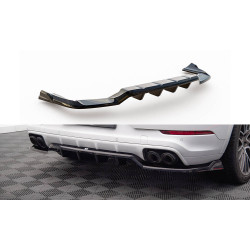 Zadnji centralni podaljšek – splitter (z navpičnimi črtami/prečkami) Porsche Cayenne Coupe Mk3