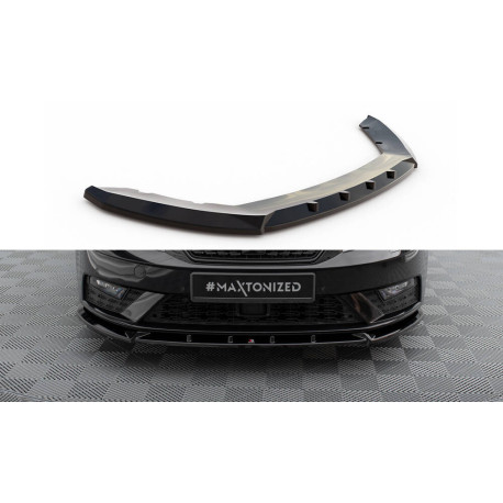 Body kit a vizuálne doplnky Sprednji podaljšek odbijača – splitter V1 Seat Leon Mk3 Facelift | race-shop.si