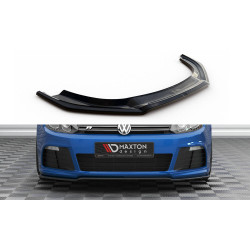 MAXTON DESIGN sprednji splitter za Volkswagen Golf R Mk6, sijajno črna, V2