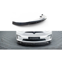 MAXTON DESIGN sprednji splitter za Tesla Model X Mk1 Facelift, sijajno črna, V1