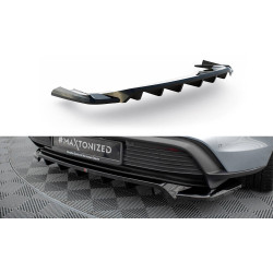 Zadnji centralni podaljšek – splitter (z navpičnimi črtami/prečkami) Porsche Taycan / Taycan 4 / Taycan 4S / Taycan GTS Mk1