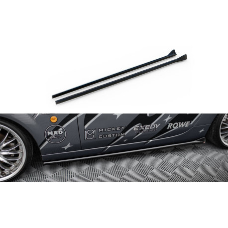 Body kit a vizuálne doplnky MAXTON DESIGN difuzorji stranskih pragov za Mazda MX5 NC (Mk3), sijajno črna | race-shop.si