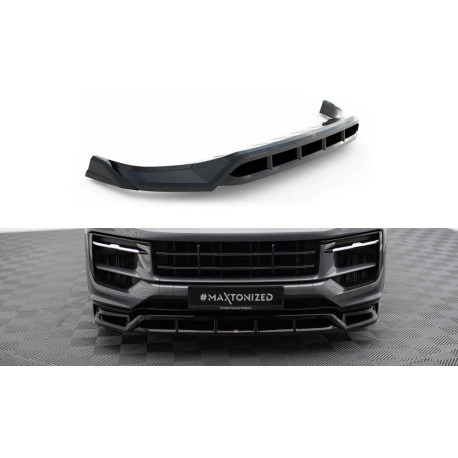 Body kit a vizuálne doplnky Sprednji podaljšek odbijača – splitter Porsche Cayenne Mk3 Facelift | race-shop.si
