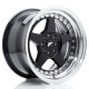 Aluminium wheels Japan Racing JR6 16x9 ET20 4x100/108 Gloss Black w/Machined Lip | race-shop.si