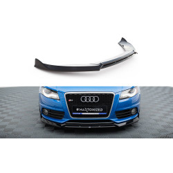MAXTON DESIGN sprednji splitter za Audi S4 / A4 S-Line B8, sijajno črna, V3