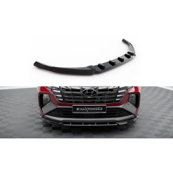 MAXTON DESIGN sprednji splitter za Hyundai Tucson N-Line Mk4, sijajno črna, V2