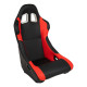 Športni sedeži brez homologacije FIA RACING SEAT BASIC PVC black-red | race-shop.si