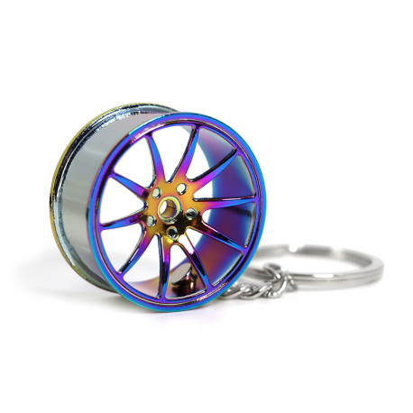 Ključavnice 10-arms wheel keychain - various colours | race-shop.si