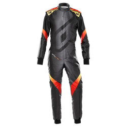 FIA otroški kombinezon za karting OMP KS-X ART, črna/rumena/rdeča