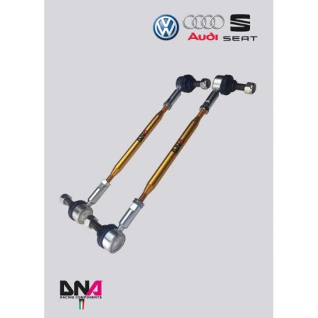 Dodatna oprema DNA RACING front adjustable front sway bar tie rods "PRO STREET" kit for VW SCIROCCO (2009) | race-shop.si