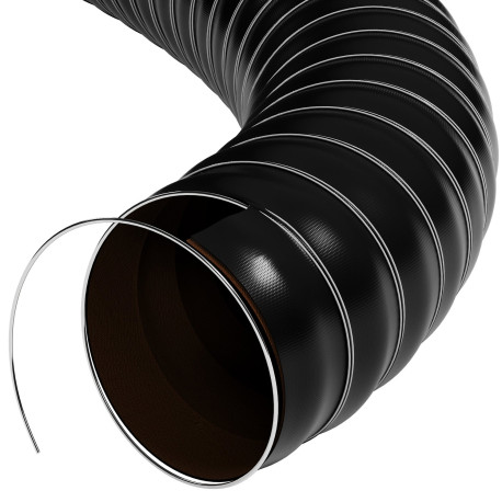 Ravne cevi FLEX Silikonska cev za dovod zraka RACES - 51mm, cena za 4m | race-shop.si