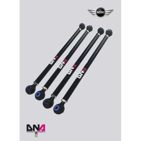 Nastavljive roke DNA RACING rear adjustable camber & toe suspension tie rods kit for MINI R55-R56-R57 COOPER INCL. (DAL 2007 AL 2013) | race-shop.si
