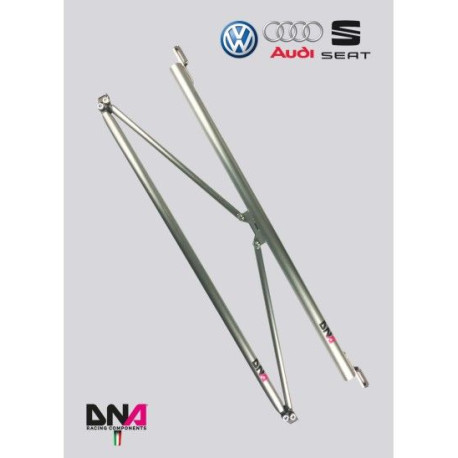 Stebrički DNA RACING rear strut bar with tie rods kit and lower bar for SEAT LEON MK3 (2013-) | race-shop.si