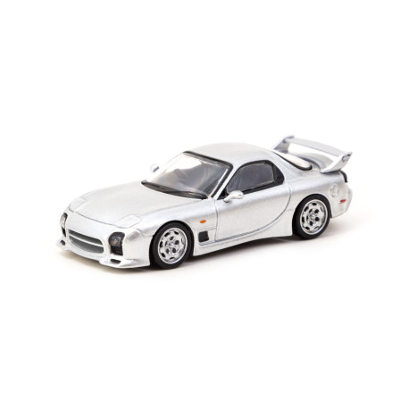 Car models TARMAC WORKS model car Mazda RX-7 FD3S Mazdaspeed A-Spec | Silver Stone Metallic | race-shop.si
