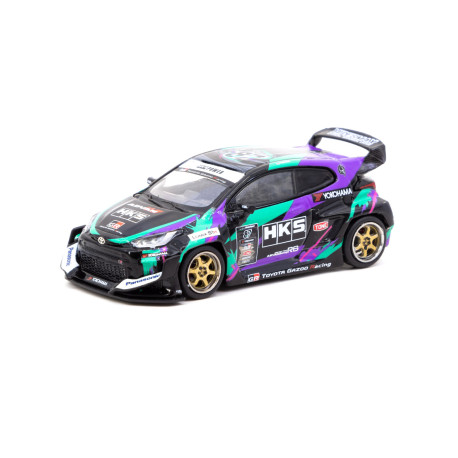 Car models TARMAC WORKS model car 1/64 Toyota Yaris GR | HKS Racing Performer | race-shop.si