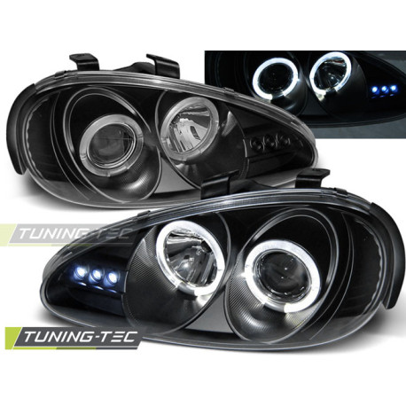 Osvetlenie MAZDA MX3 91-98 ANGEL EYES ČRNA | race-shop.si