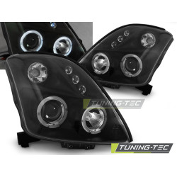 SUZUKI SWIFT 05.05-10 ANGEL EYES ČRNA