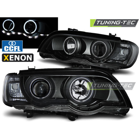 Osvetlenie XENON ŽAROMETI ANGEL EYES ČRNA za BMW X5 E53 09.99-10.03 | race-shop.si
