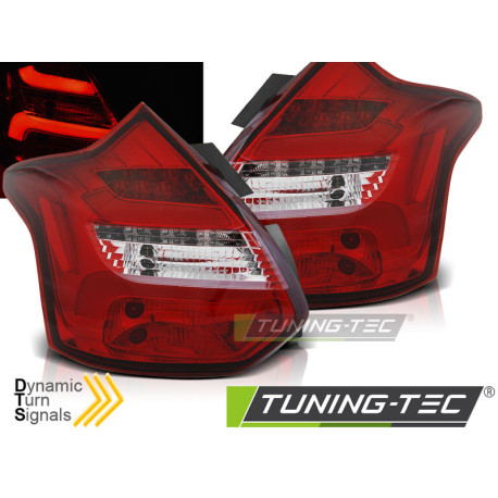 Osvetlenie FORD FOCUS 3 11-10.14 HATCHBACK RDEČE BELA LED BAR SEQ IND. | race-shop.si