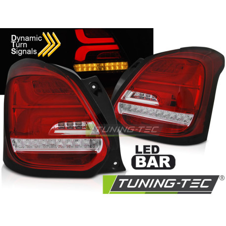 Osvetlenie SUZUKI SWIFT VI 17- RDEČE BELA LED SEQ | race-shop.si