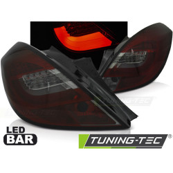 OPEL CORSA D 3D 04.06-14 RDEČE ZATEMNJENO LED BAR