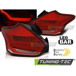 FORD FOCUS 3 15-18 HATCHBACK RDEČE BELA SEQ LED