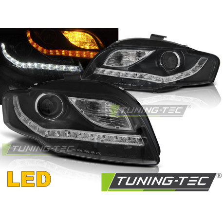 Osvetlenie ŽAROMETI DAYLIGHT ČRNA za AUDI A4 B7 11.04-03.08 | race-shop.si