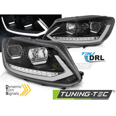 Osvetlenie ŽAROMETI TUBE LIGHT DRL ČRNA SEQ za VW TOURAN II 08.10-15 | race-shop.si