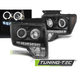 FORD F150 MK12 08-14 ANGEL EYES ČRNA