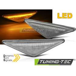 STRANSKI SMERNIKI BELA LED SEQ za FORD FOCUS MK1, MONDEO MK3