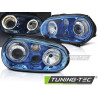 HEADLIGHTS ANGEL EYES BLUE fits VW GOLF 4 09.97-09.03
