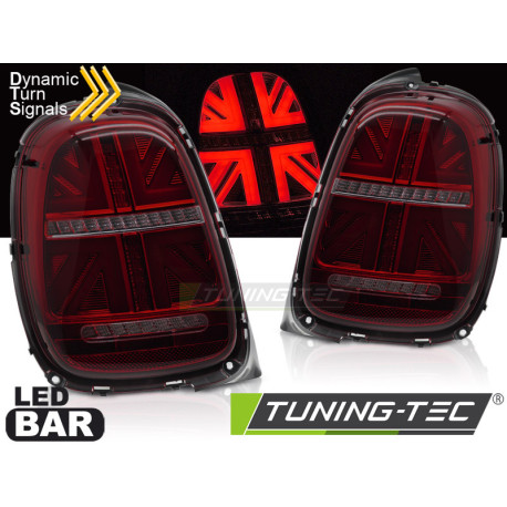 Osvetlenie LED TAIL LIGHTS RED SMOKE SEQ fits MINI COOPER F55 F56 F57 14-17 6-PIN | race-shop.si