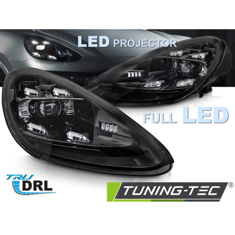Osvetlenie LED HEADLIGHTS DRL BLACK fits PORSCHE CAYENNE 10-15 | race-shop.si