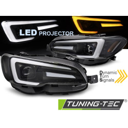 LED HEADLIGHTS DRL BLACK fits SUBARU WRX 14-22