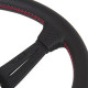 Volani 3-kraki volanski obroč Nardi Deep Corn, 350mm, usnje, 80mm zamik, črna | race-shop.si