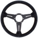 Volani 3-kraki volanski obroč Nardi Classic ND33, 330mm, semiš, 40mm zamik, črna | race-shop.si