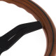 Volani 3-kraki volanski obroč Nardi Deep Corn, 330mm, les, 50mm zamik, rjava/črna | race-shop.si